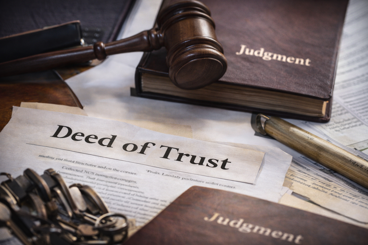 Texas real estate collateral enforcement involving deed of trust and court judgment documents