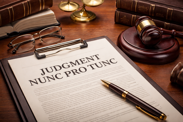 What Is a Judgment Nunc Pro Tunc in Texas? Correcting Clerical Errors ...
