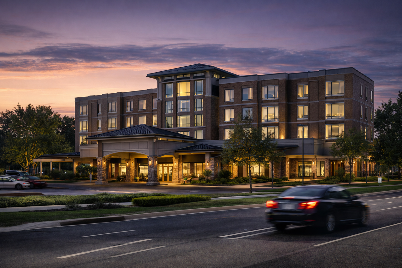 Modern hotel building in Texas involved in a $9 million commercial real estate acquisition and financing