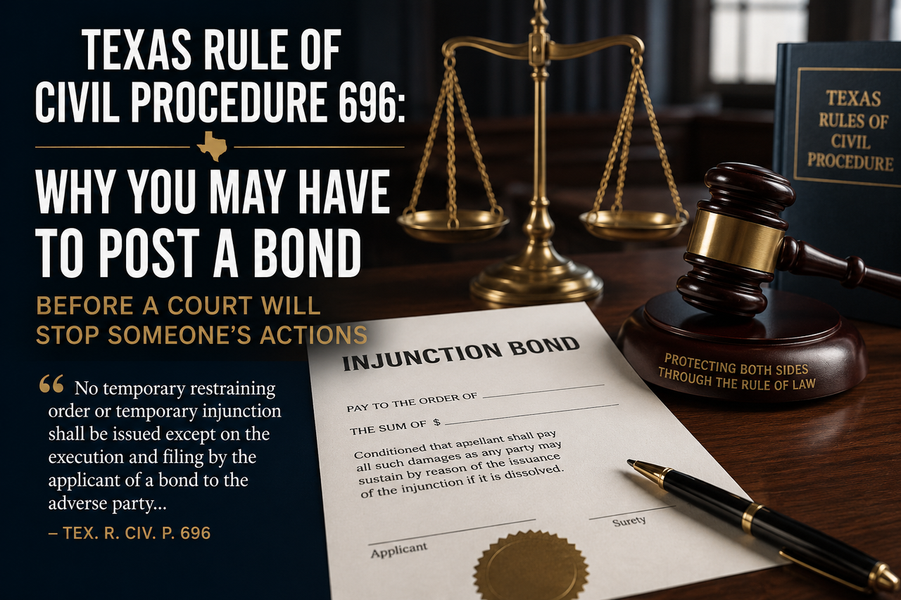 6-17-2026 - teas rule of civil procedure 696 - why you may have to post a bond before a court will stop someone's actions.png