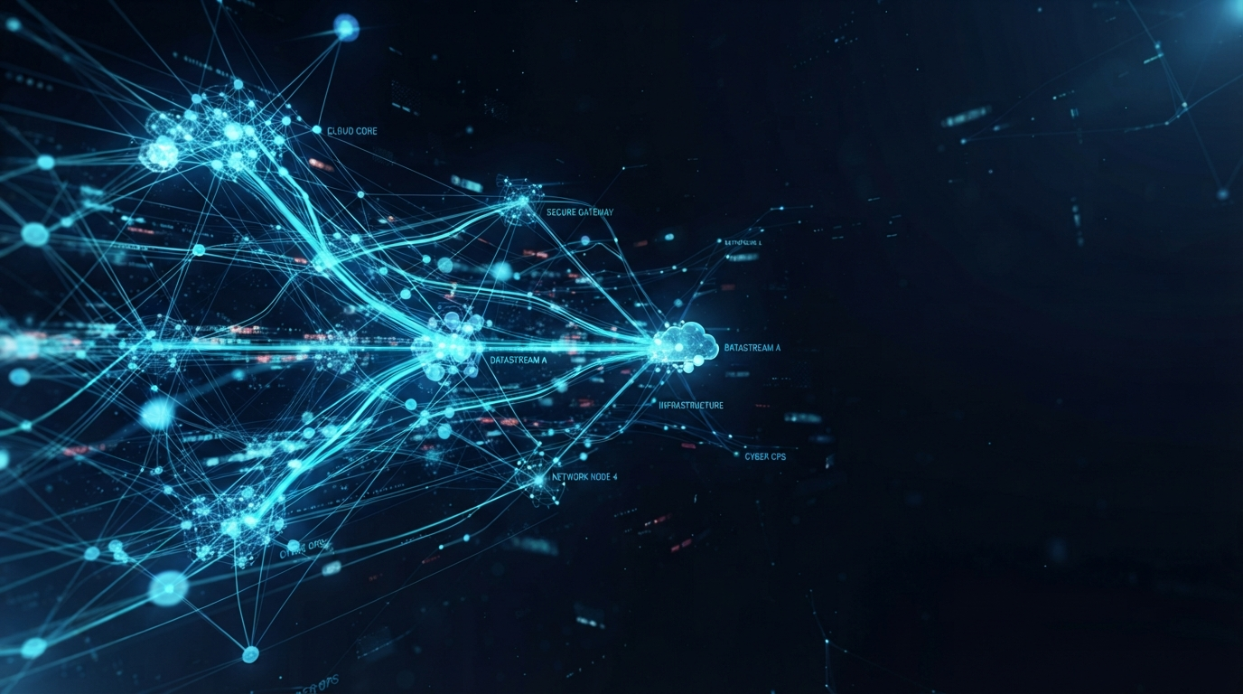 Abstract digital network visualization