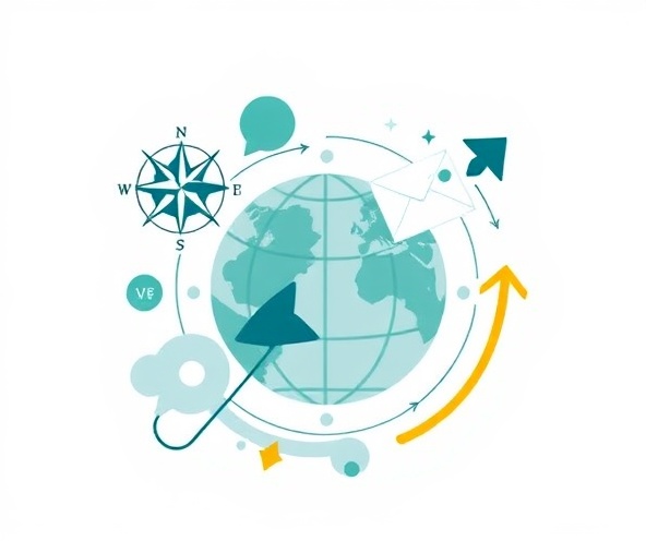 Professional career and study abroad illustration