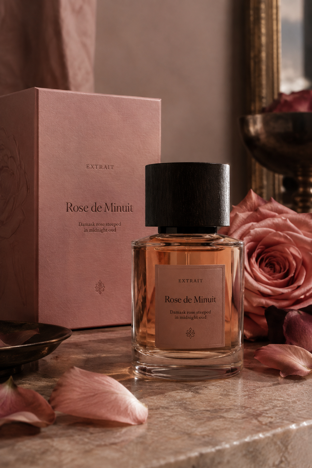 Rose de Minuit extrait de parfum bottle