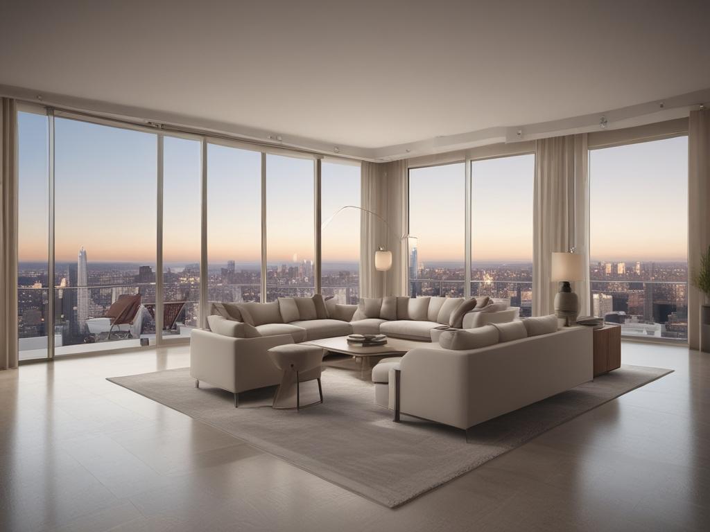 penthouse suites, panoramic views, luxury living