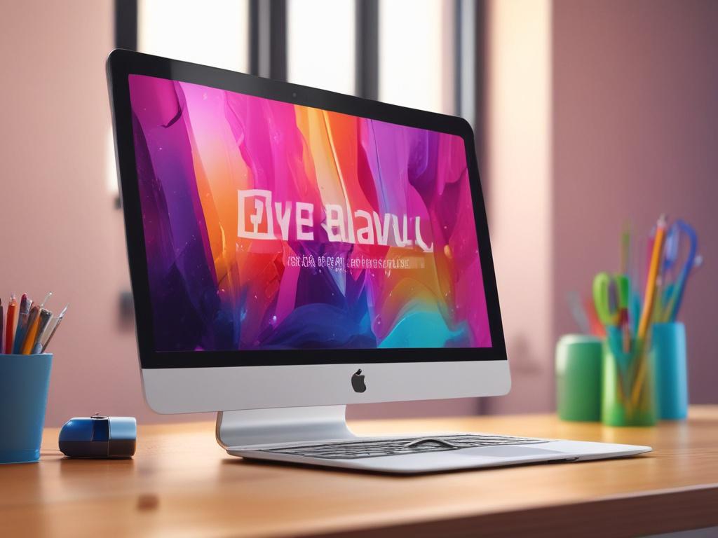 A sleek, modern website interface displayed on a laptop, showcasing