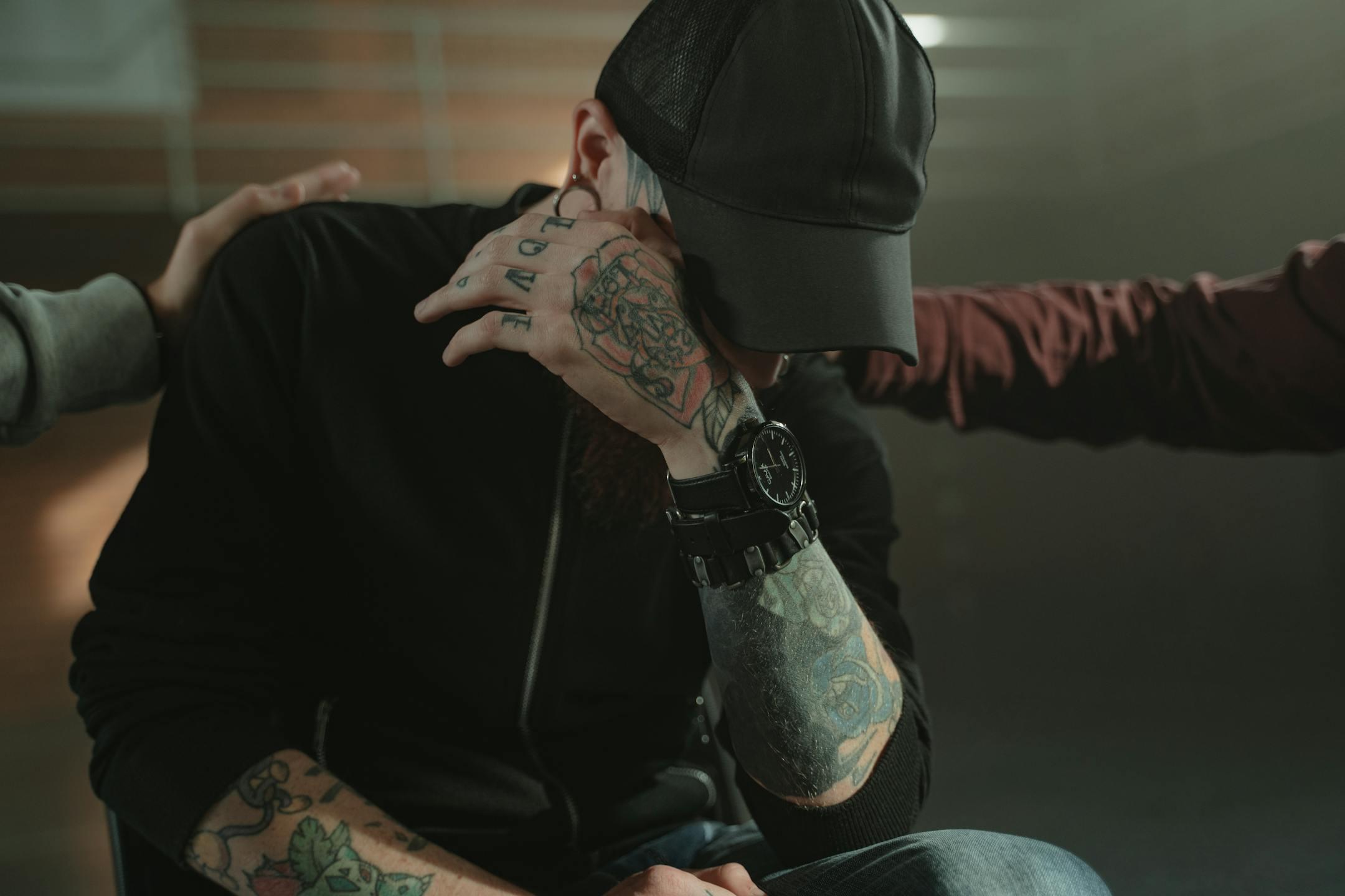 Veterans rehab group therapy session