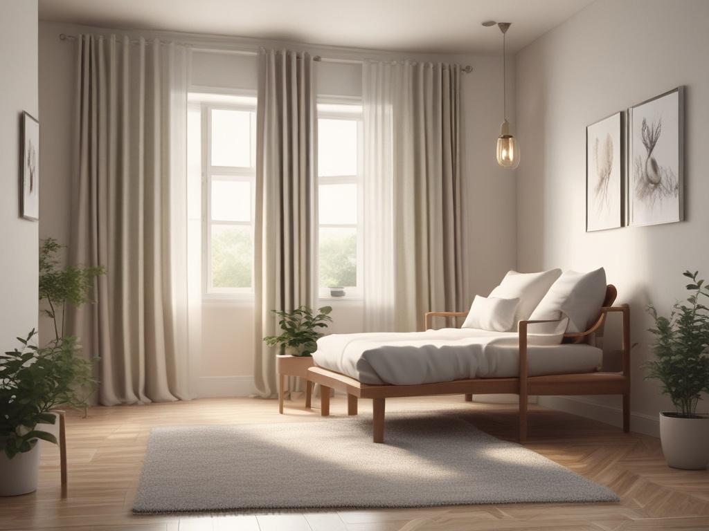 a peaceful therapy room with soft lighting, comfortable seating, and