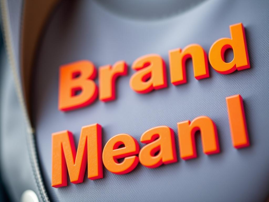 A hyper-realistic close-up shot of brand messaging elements tailored for a social media influencer, featuring bold fonts and vibrant colors. The design should reflect the influencer's personality and style, with a clean aesthetic that draws the viewer's eye.