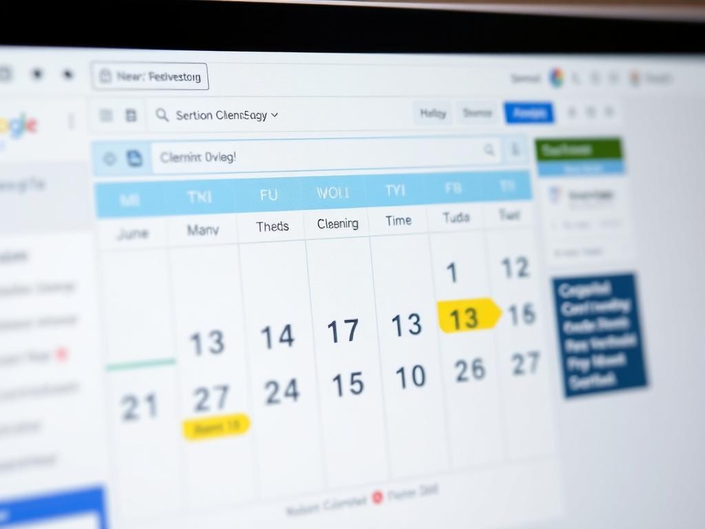 A visually appealing interactive booking calendar displayed on a modern