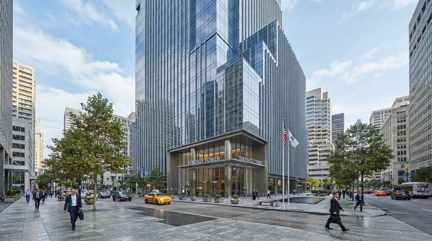 Modern commercial building