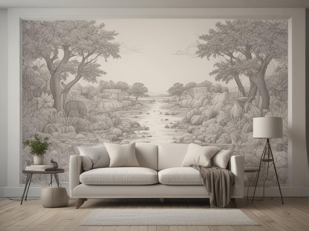 custom art design, mural sketch, creative process, artistic collaboration