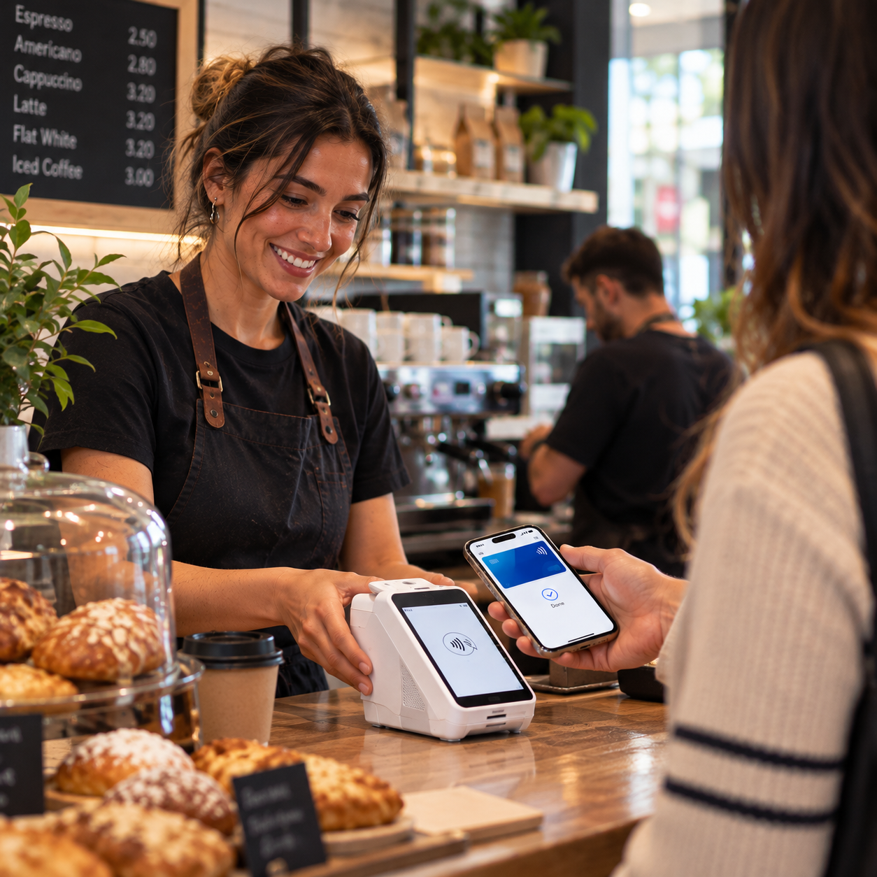 contactless payment at the café.png