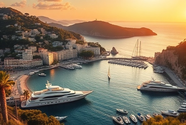 Stunning French Riviera coastal landscape