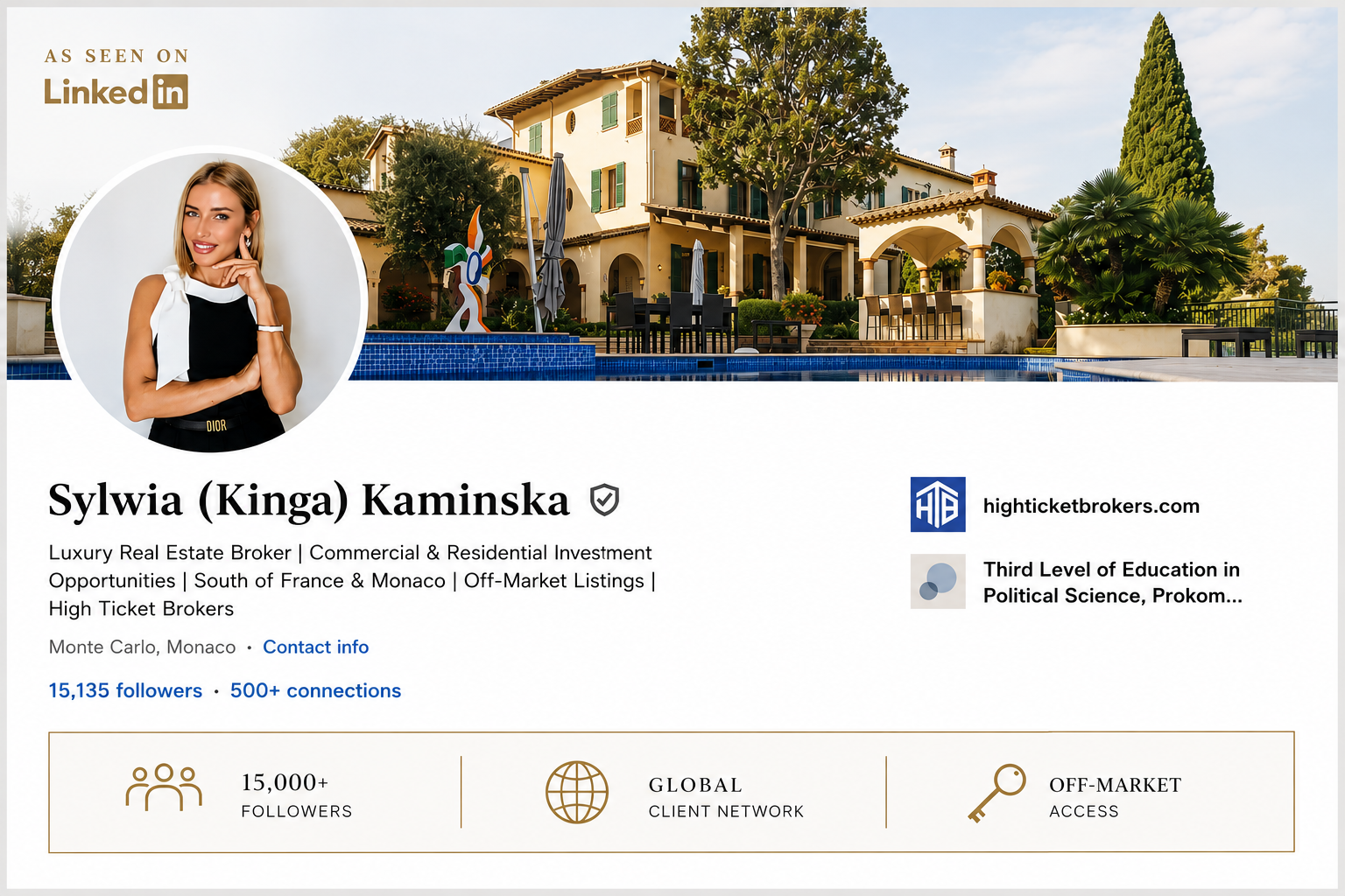 Sylwia Kaminska - LinkedIn Profile