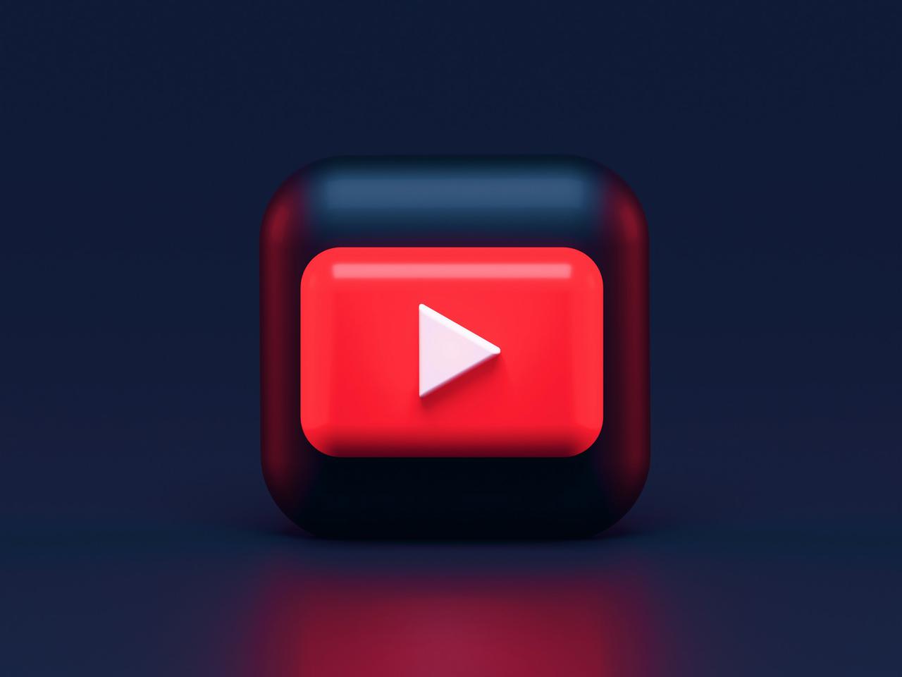 YouTube Dark Mode 3D icon concept. Write me: alexanderbemore@gmail.com, if you need 3D visuals for your products.