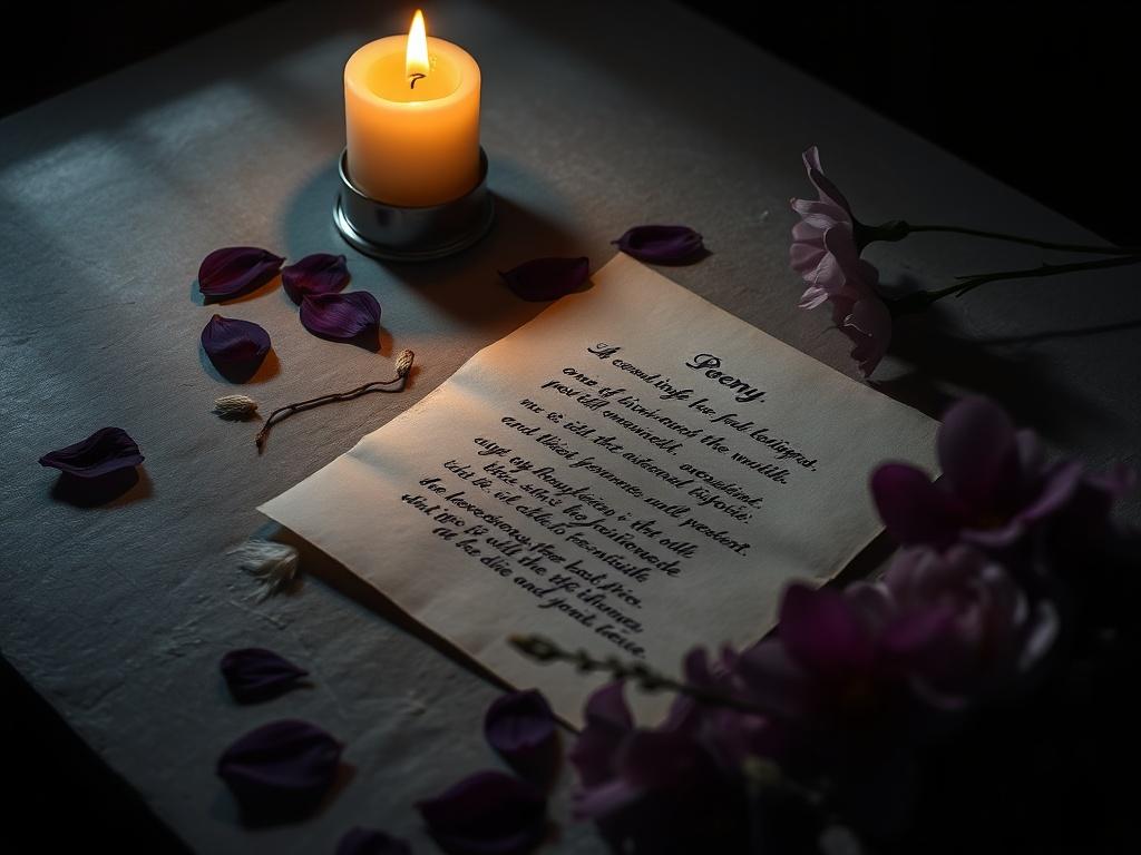 A high resolution featuring a candlelit table with a beautifully