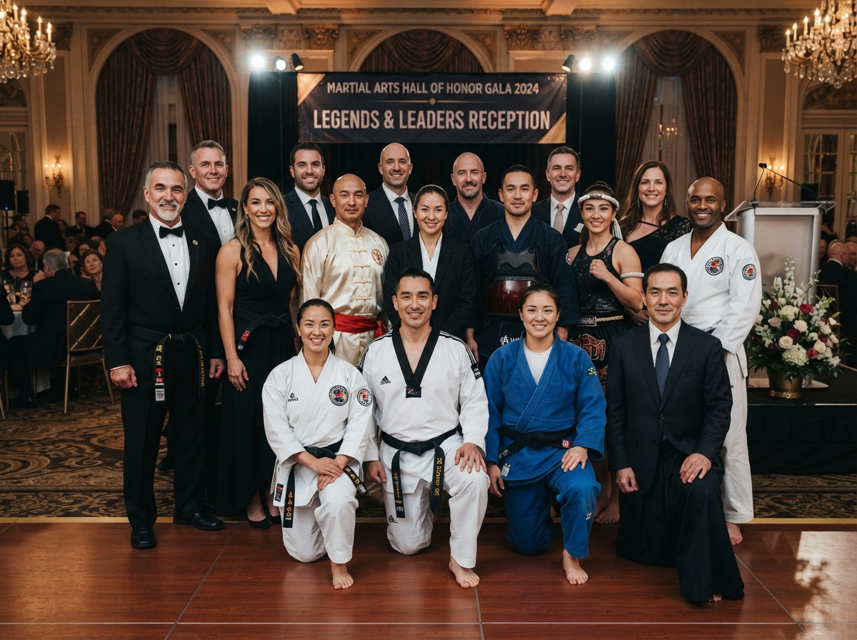 Community Celebration - Diverse martial artists posing together