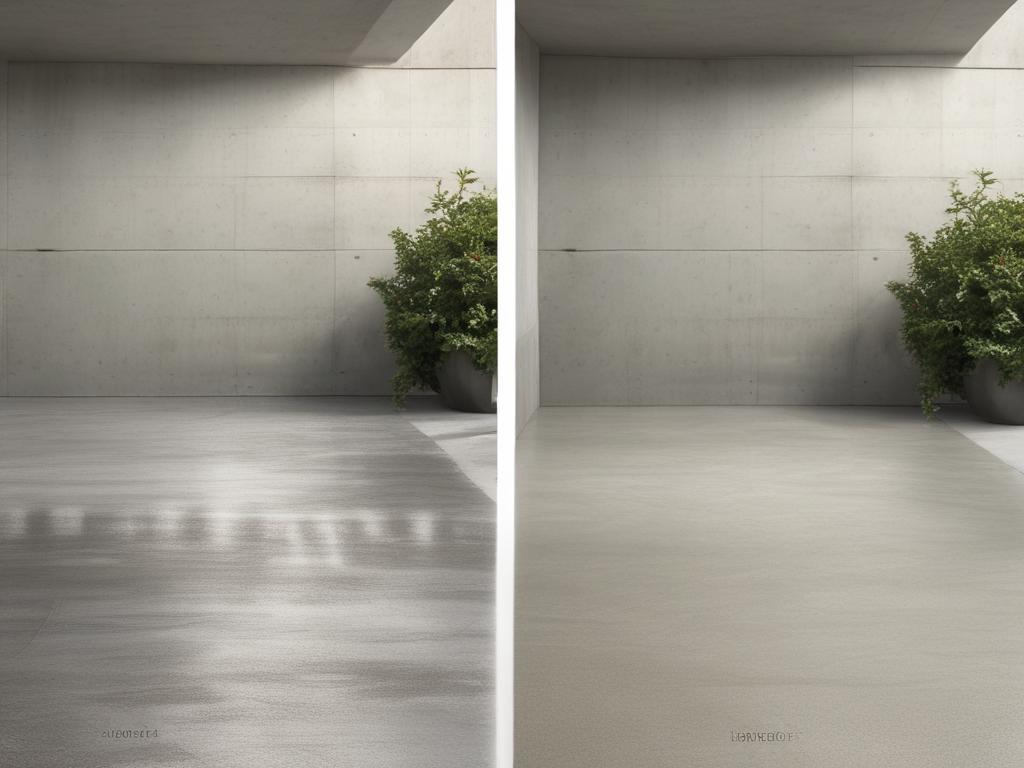 eco friendly concrete cleaning, pressure washing, sustainable, before after