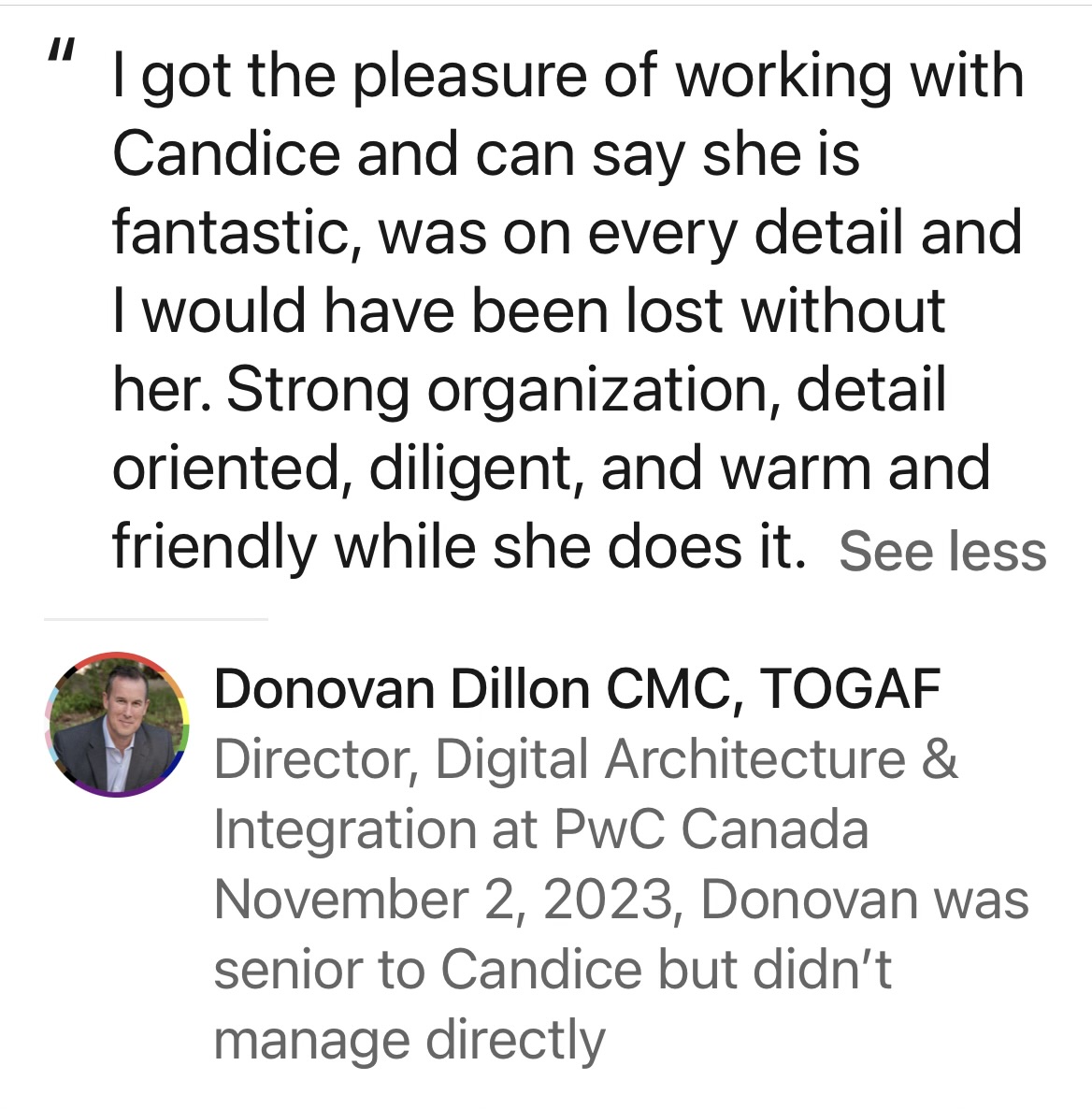 Client review