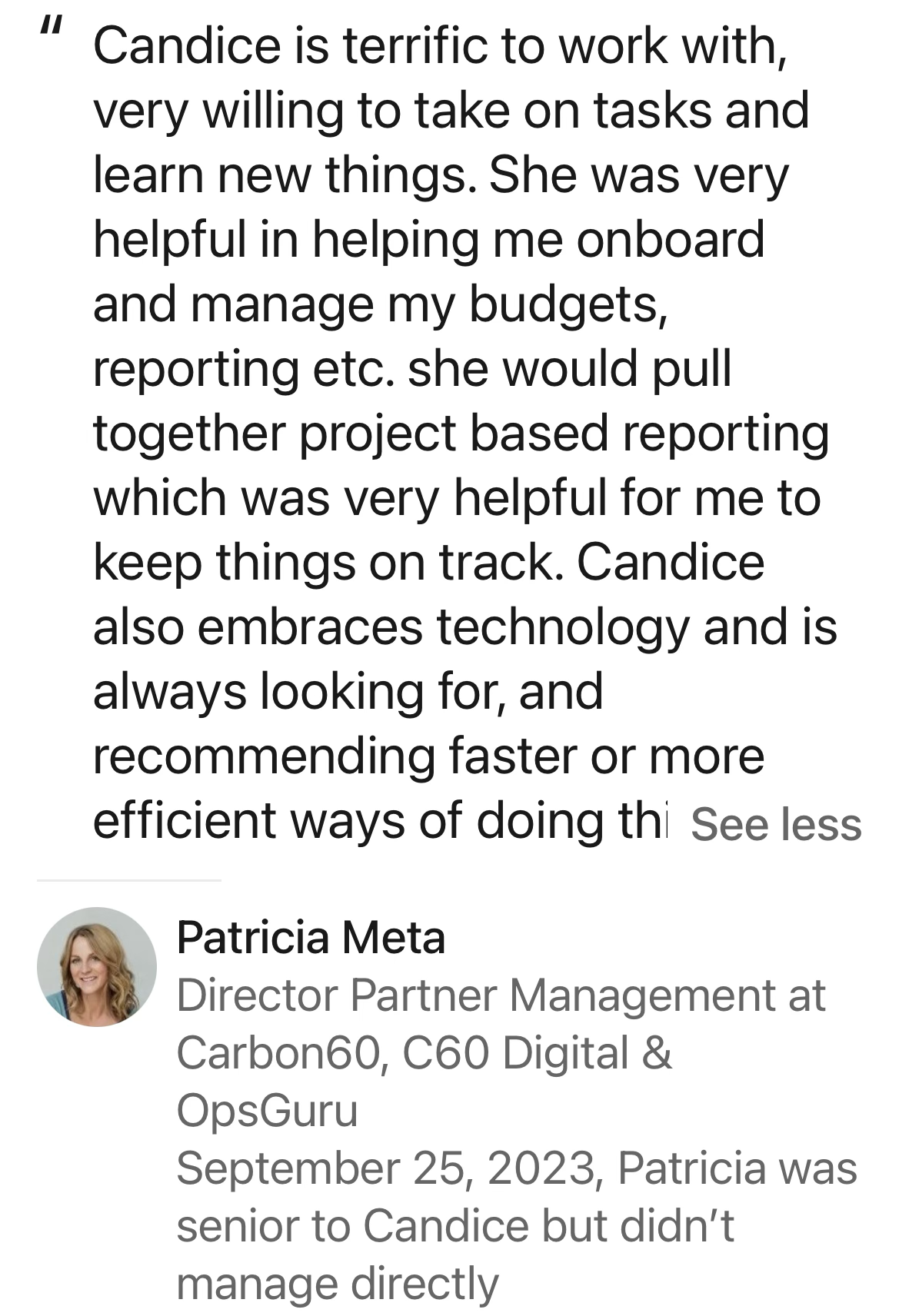 Client review