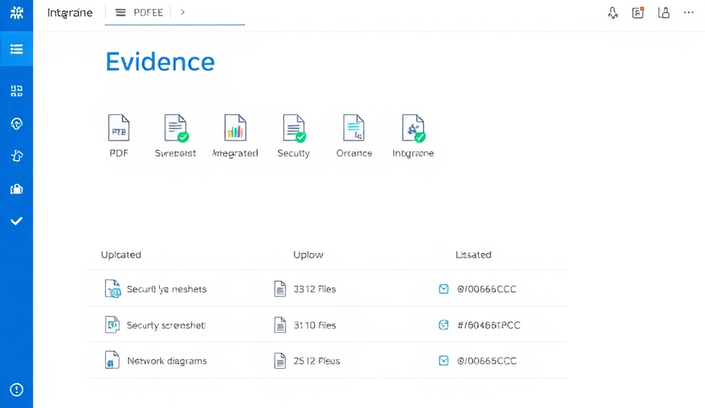 Evidence Upload Interface