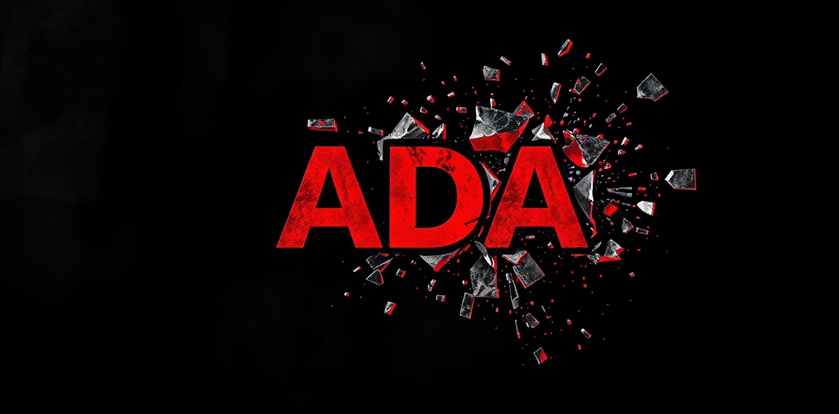 Broken prison bars transforming into ADA text symbolizing freedom and disability rights