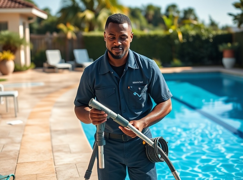 Pool maintenance technician