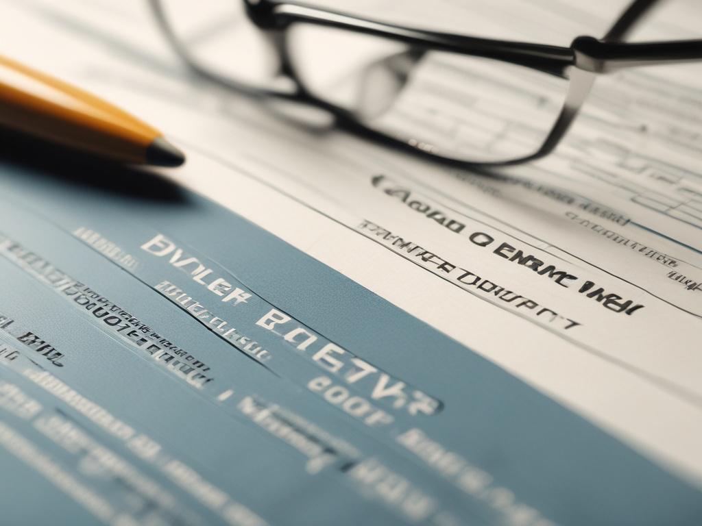 A high resolution close up of a financial document with