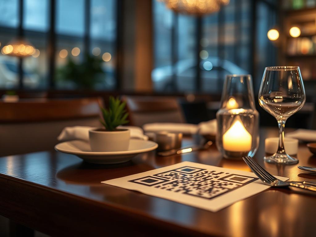 A hyper realistic close up shot of a QR code