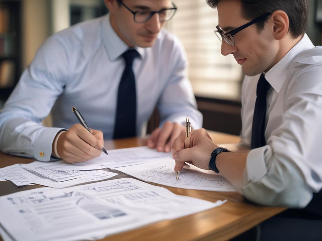 A close up shot of a financial advisor discussing a