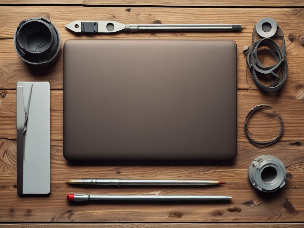 A high resolution image of a refurbished laptop on a