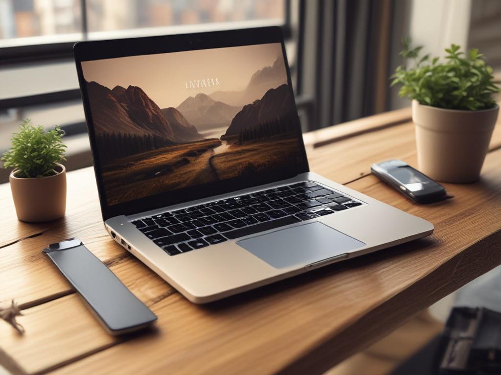 A high resolution image of a refurbished laptop being showcased