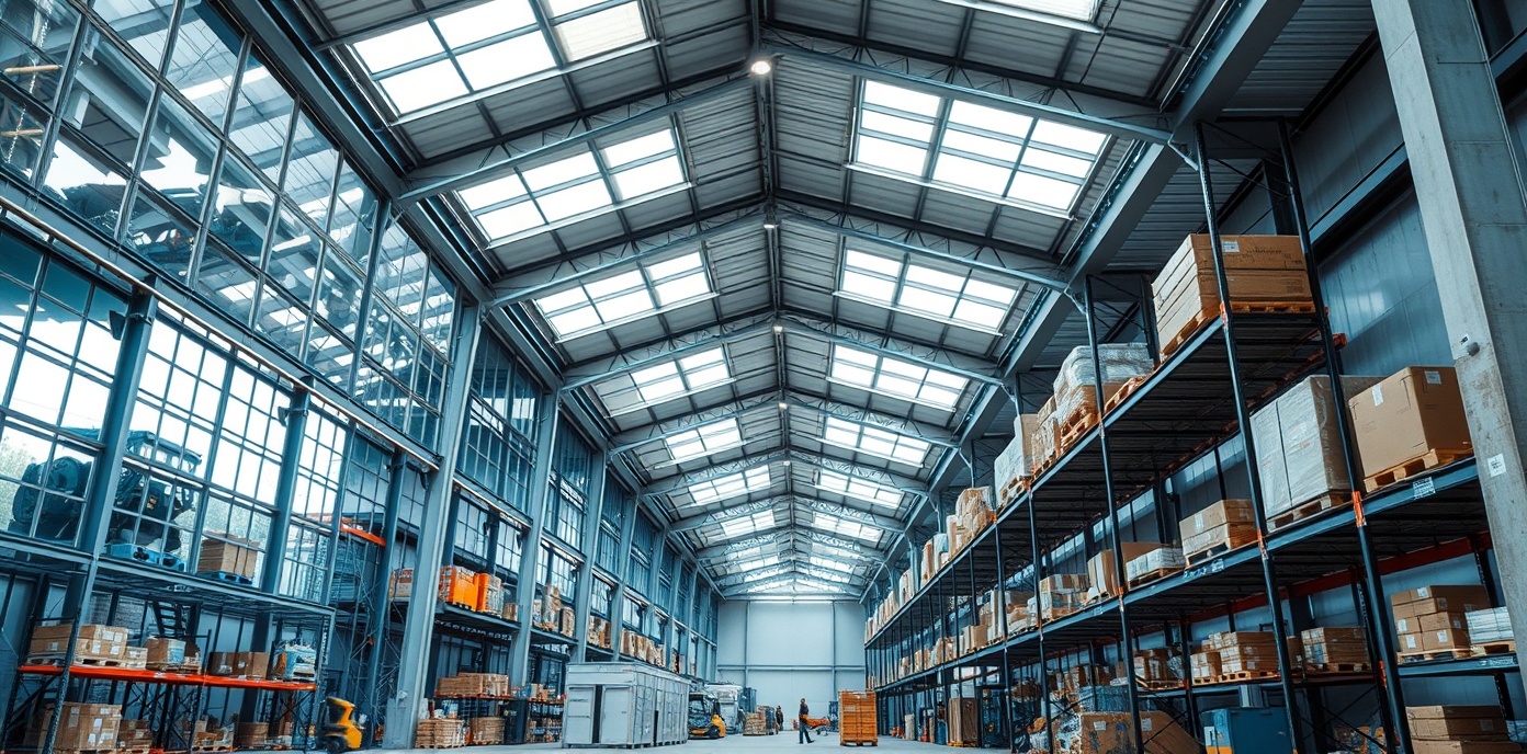 Modern warehouse interior
