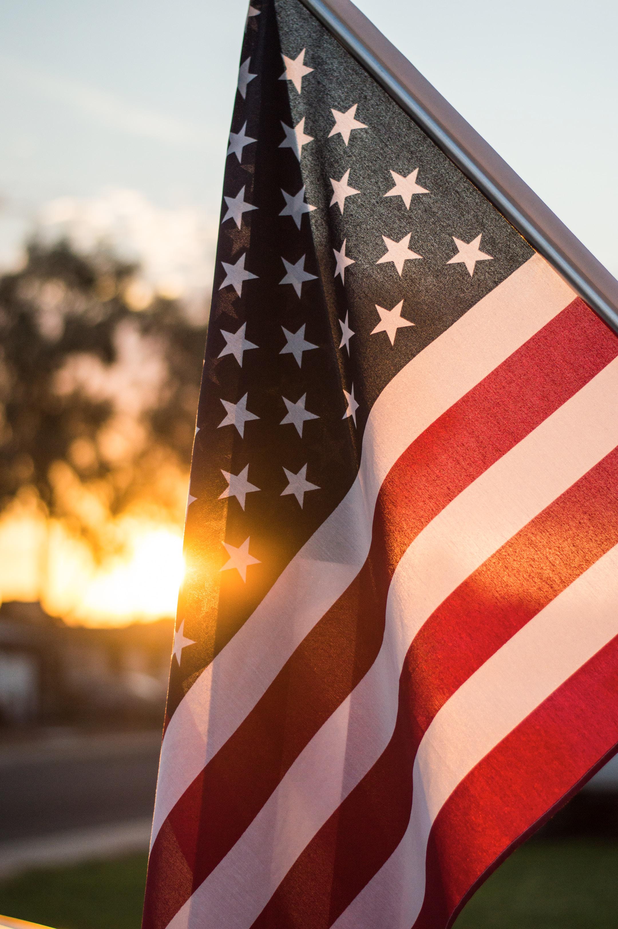 The American flag is a powerful symbol of veterans supporting veterans and appreciating all they do to defend freedom.