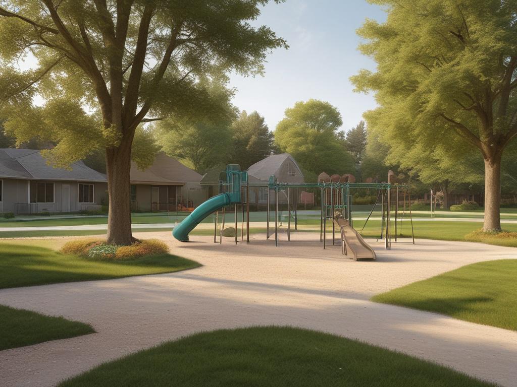 community park, revitalization, playground, families, outdoor space