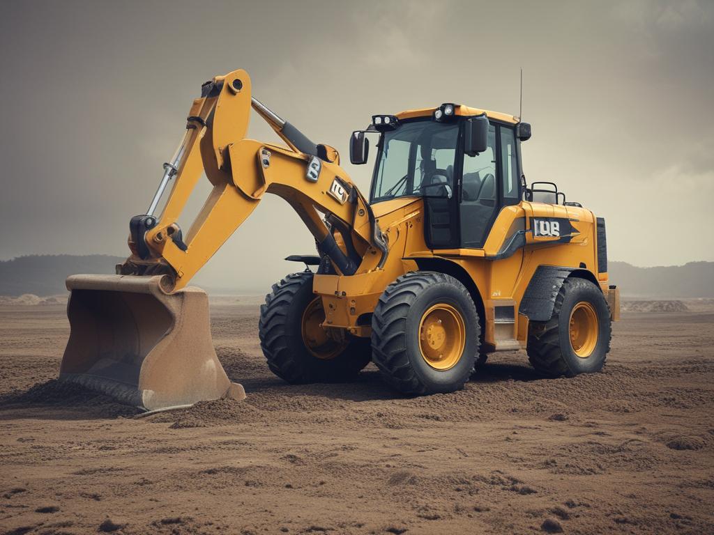 JCB, construction, heavy machinery, earthmoving, excavation