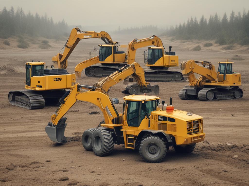 heavy machinery, booking, construction, excavators, loaders