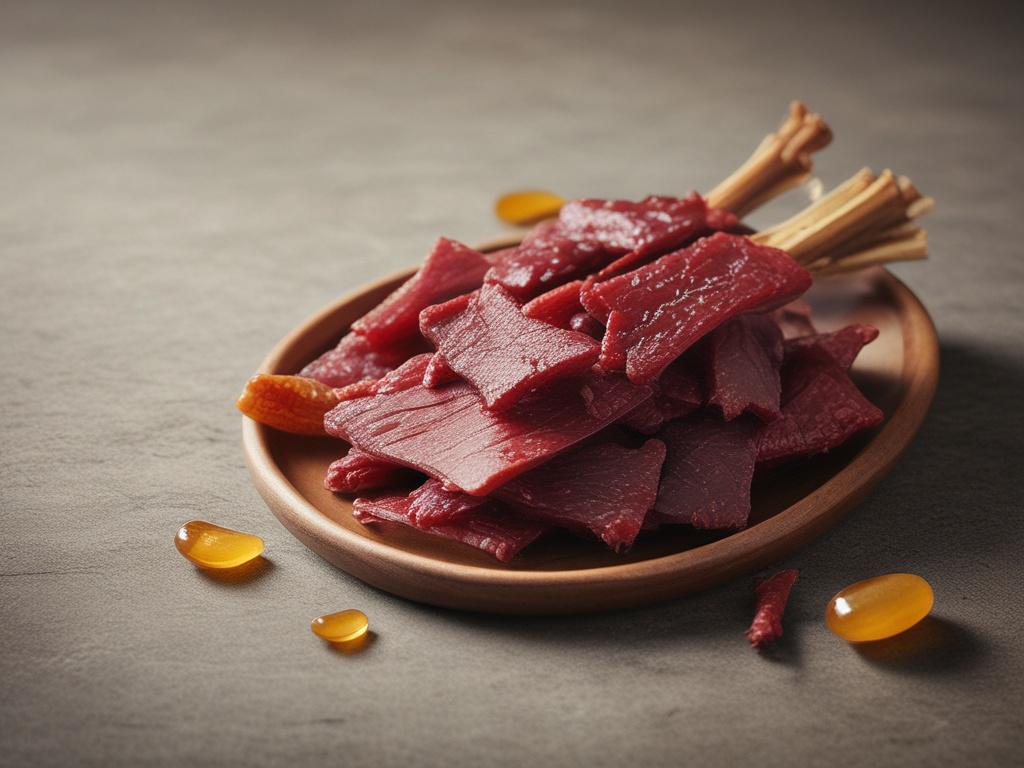 beef jerky, honey BBQ, sweet and savory, protein snack