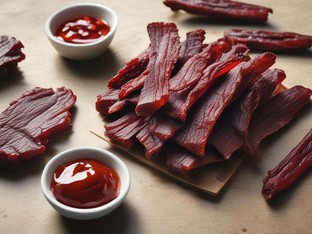 sweet beef jerky, teriyaki, snack, flavorful, tender
