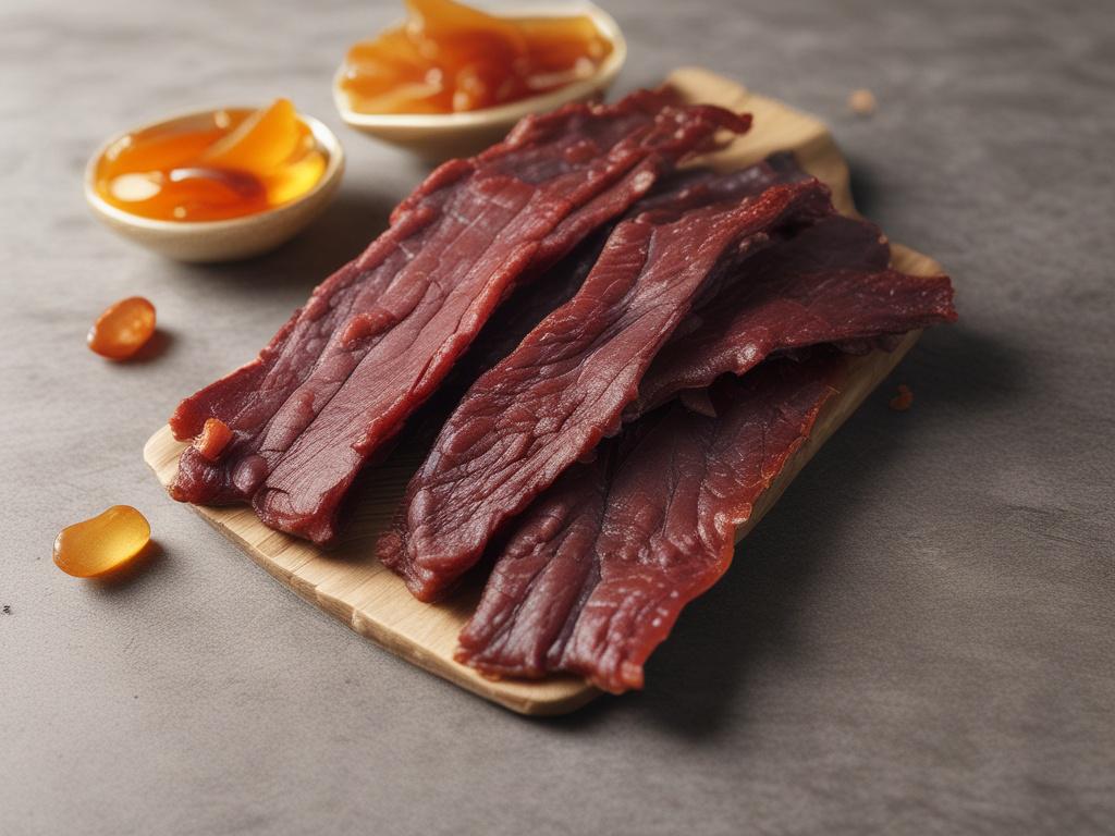 beef jerky, sweet, honey, BBQ