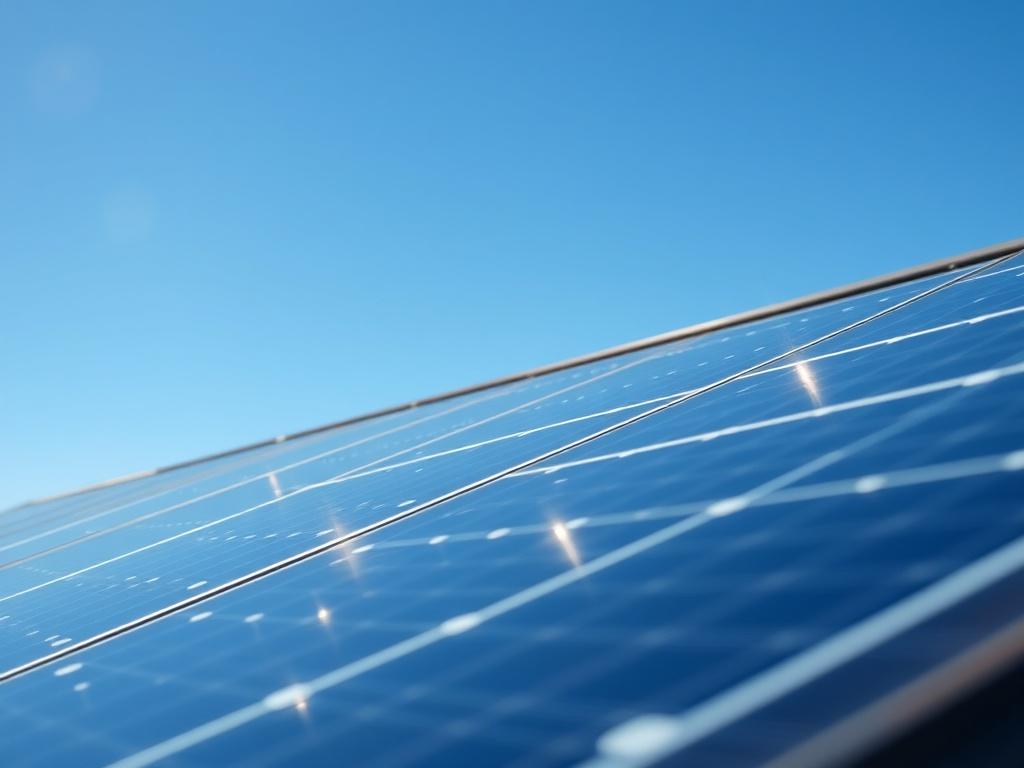 A close up shot of high quality monocrystalline solar panels