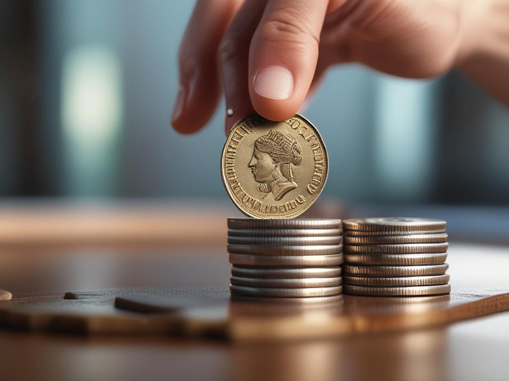 A close up of a hand placing a coin into
