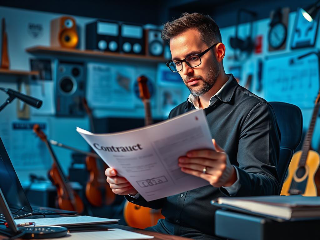 A stunning high resolution image of a composer in a