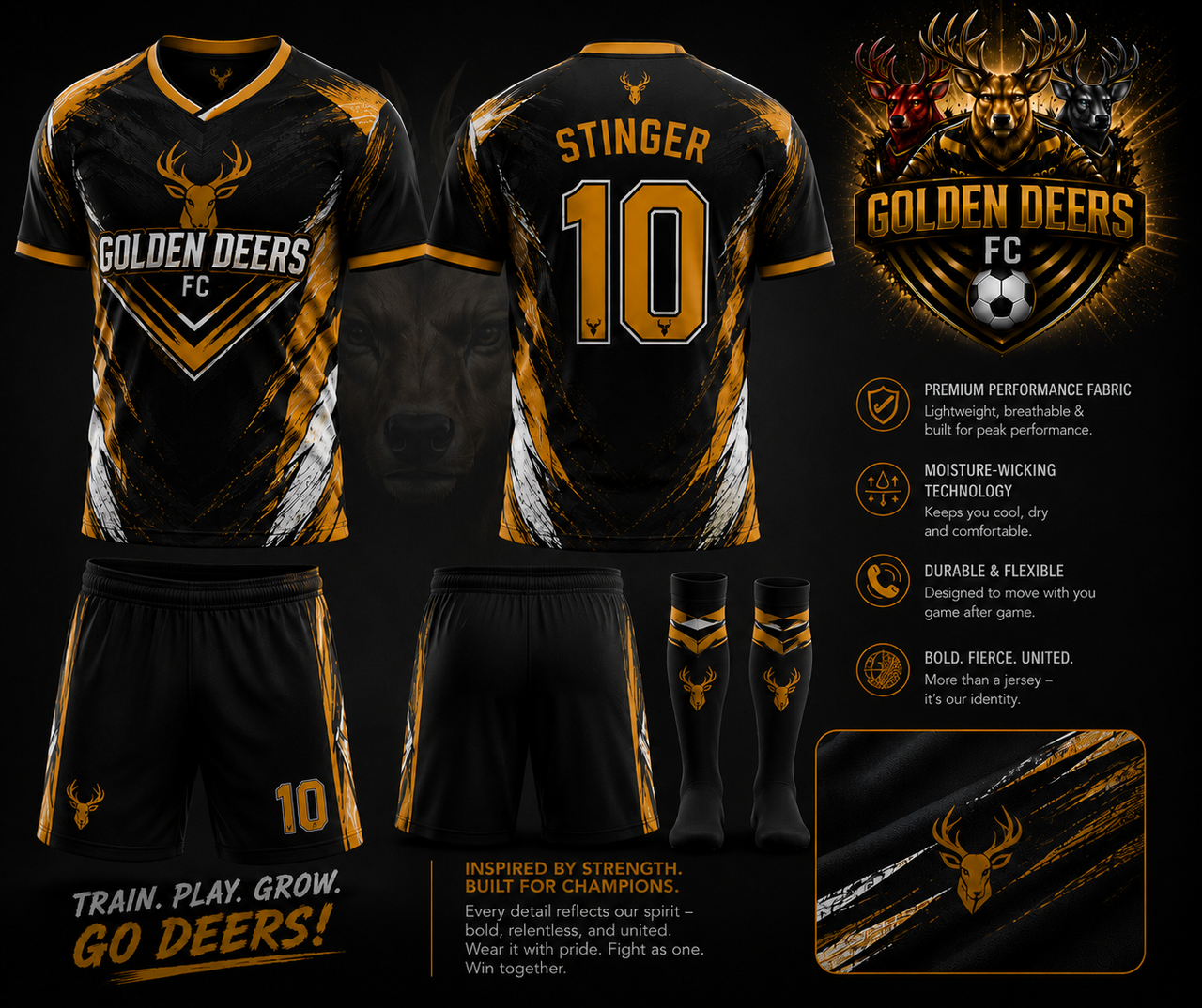 Golden Deers FC Away Jersey