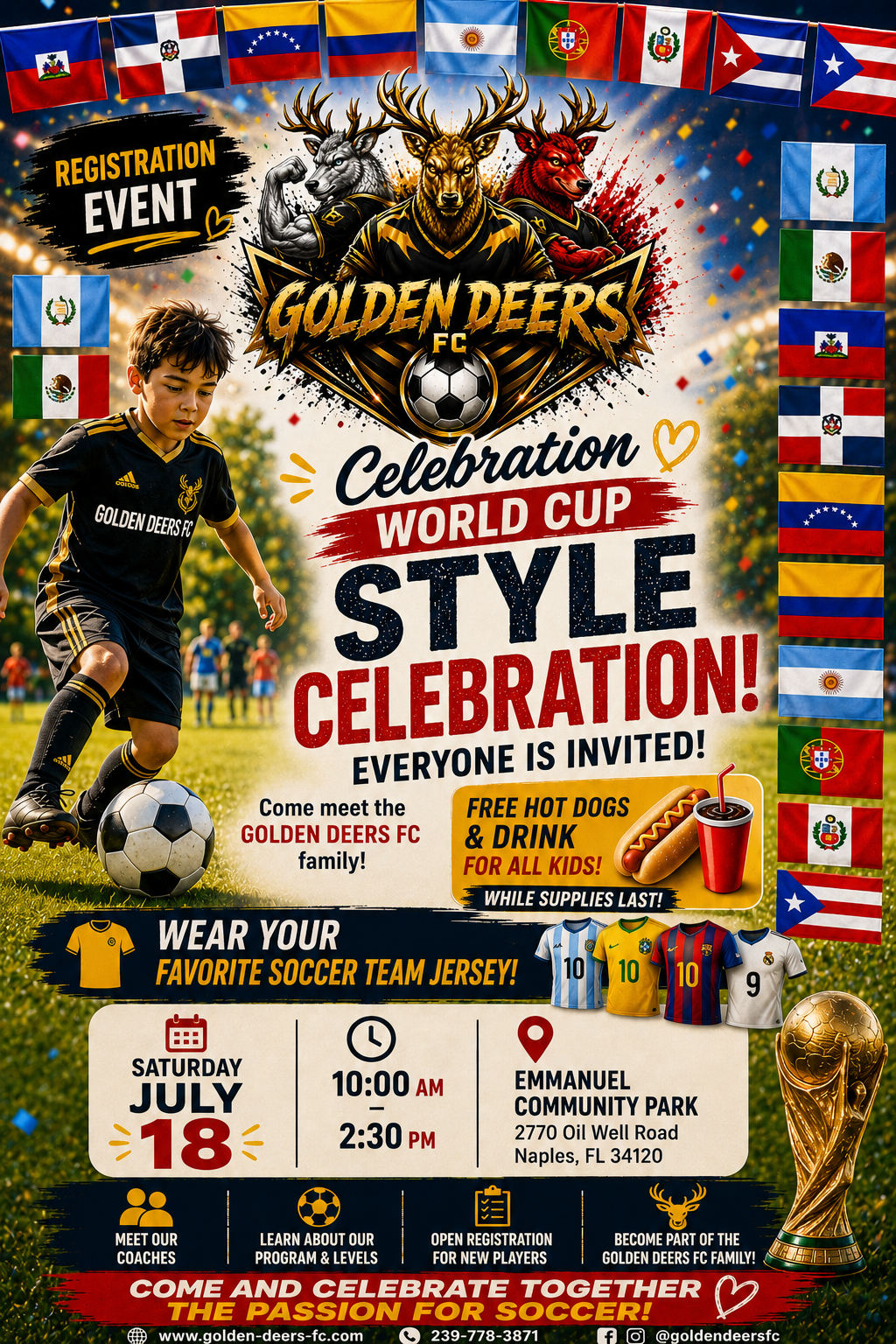 Upcoming Golden Deers FC events
