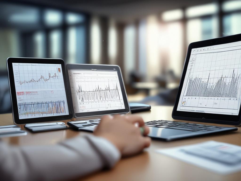 A close up shot of a financial advisor showing a