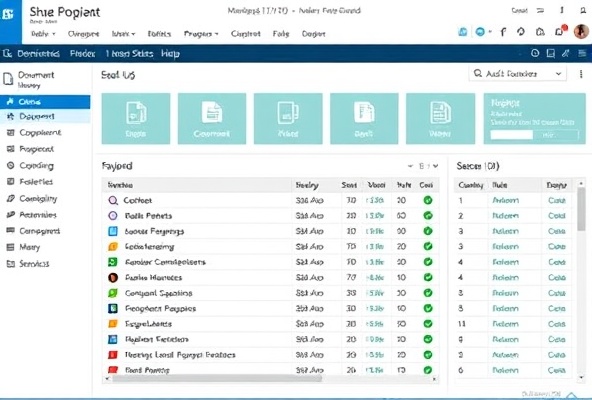 Digital SharePoint dashboard for compliance management with real-time tracking and audit-ready status