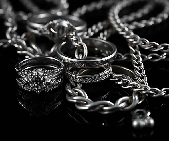 Silver jewelry collection