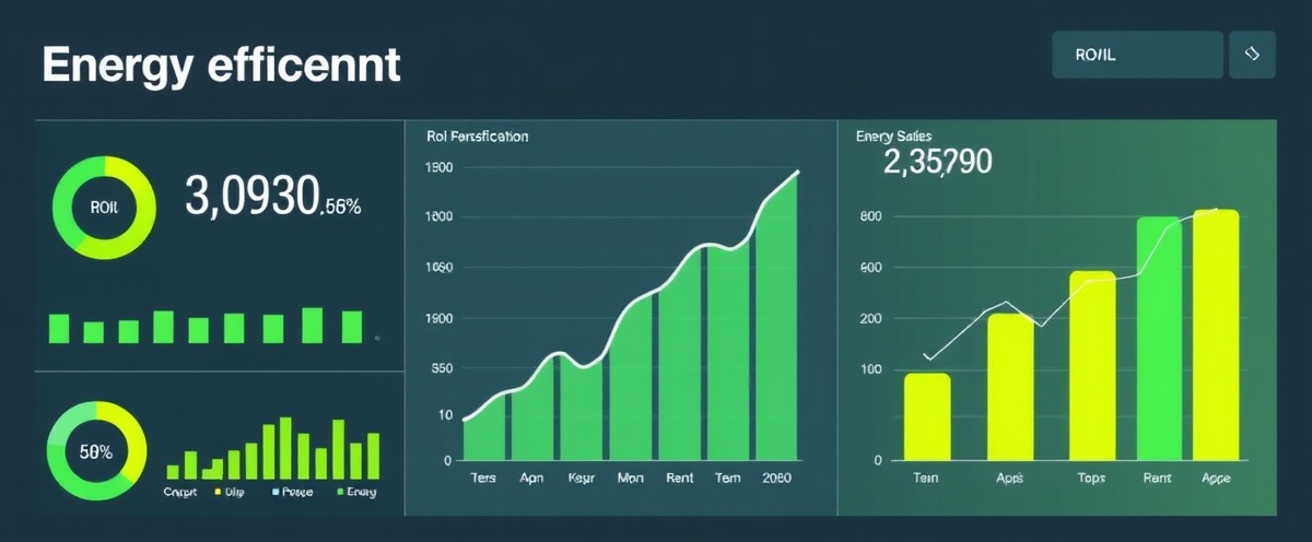 Energy savings and ROI metrics dashboard