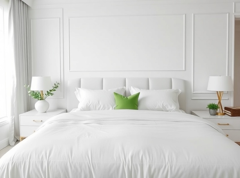 Elegant bedroom impeccably cleaned